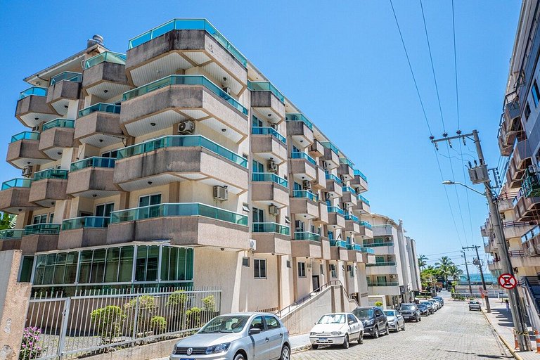 103 Varanda vista mar - 80m da praia - até 10p