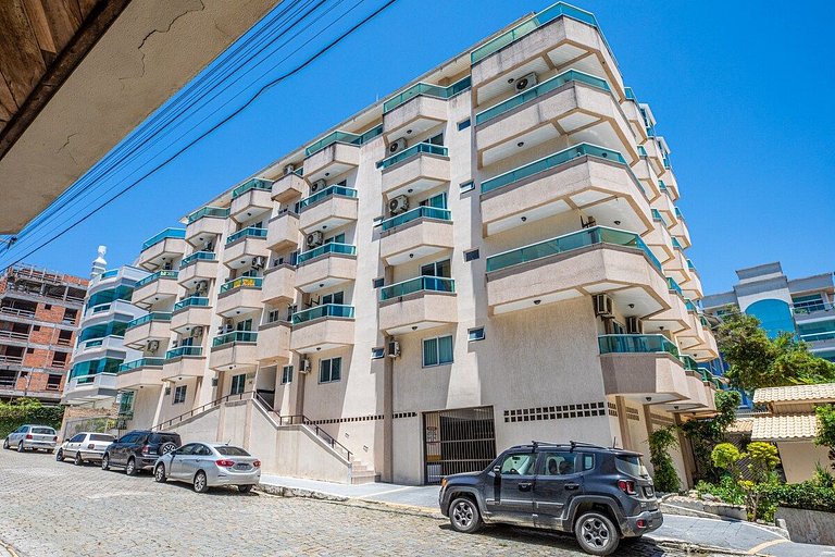 103 Varanda vista mar - 80m da praia - até 10p