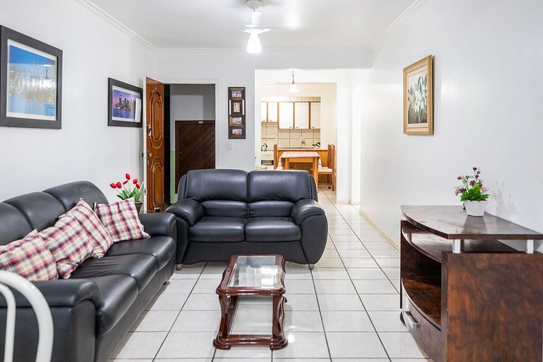 103 Varanda vista mar - 80m da praia - até 10p