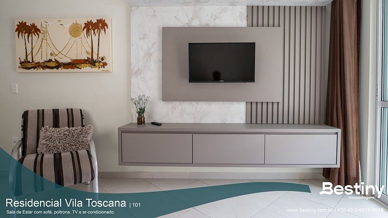 Vila Toscana 101B - 3 quartos no Canto de Bombas