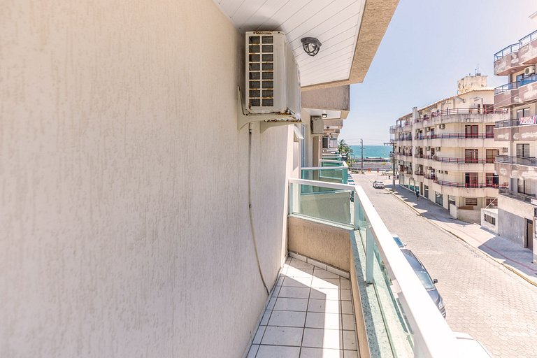 103 Varanda vista mar - 80m da praia - até 10p