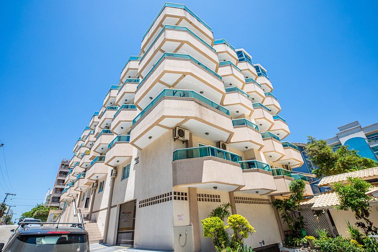 Varanda vista mar - 80m da praia - até 10 pessoas