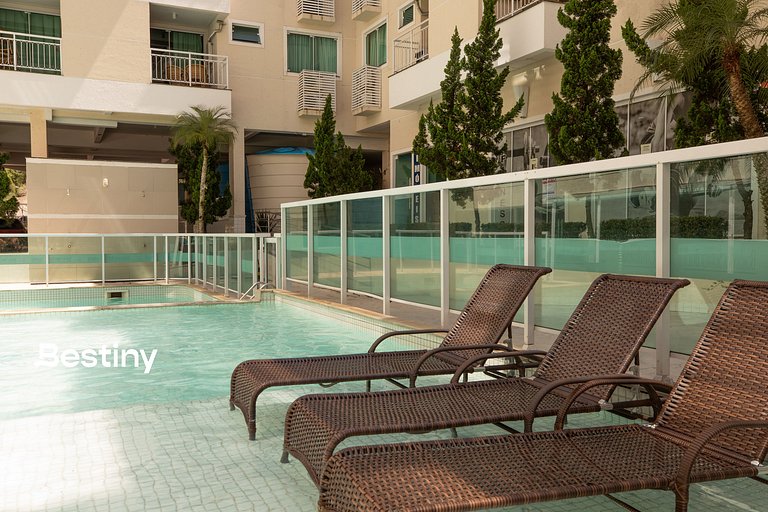 Flat com Piscina Térmica no Bombinhas Summer Beach