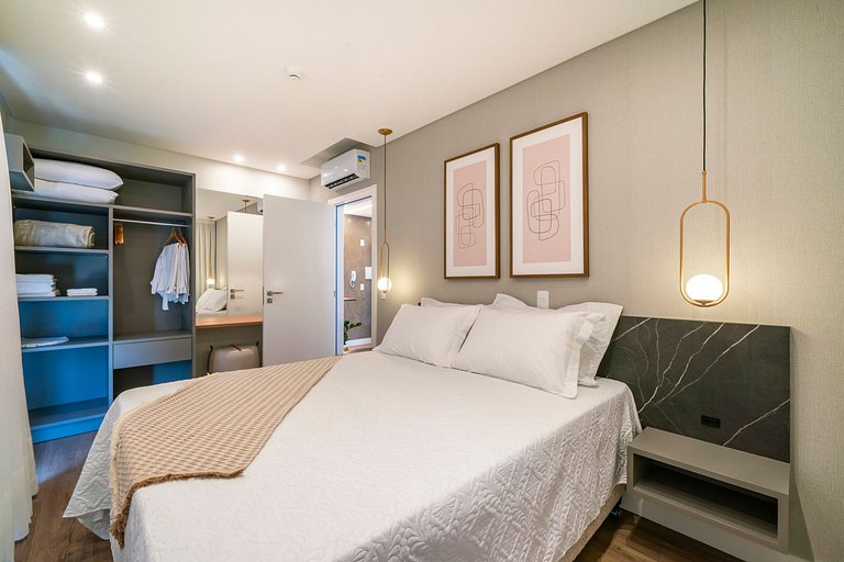 Luxo com super vista da cama! Vila Francione 503