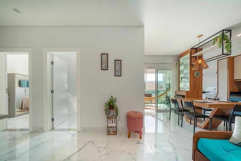 Gourmet balcony - 450 m to beach