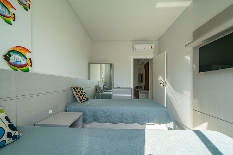 Gourmet balcony - 450 m to beach