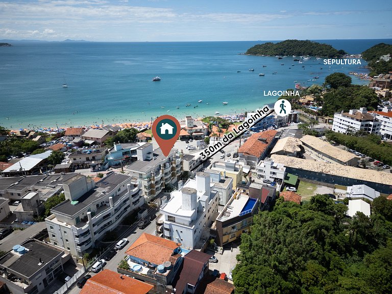 30m da Praia, 300m da Lagoinha e Sepultura!