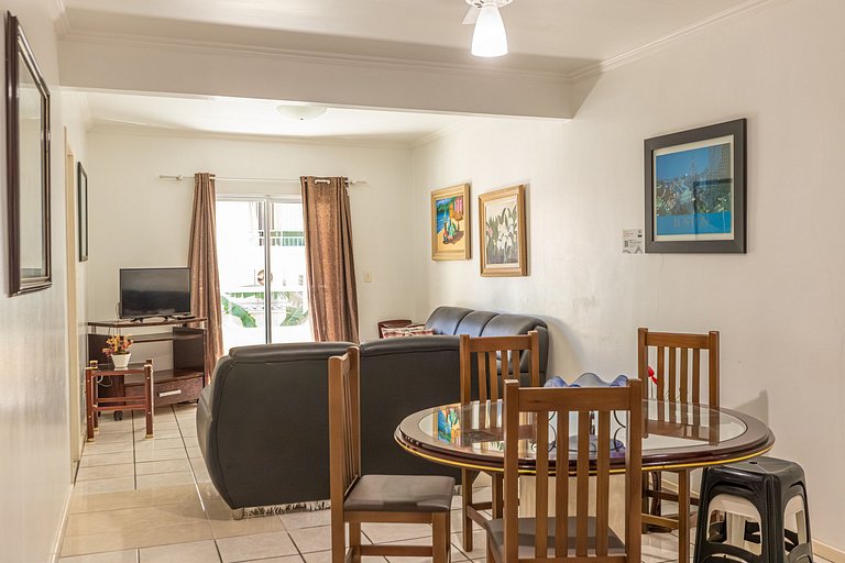 103 Varanda vista mar - 80m da praia - até 10p