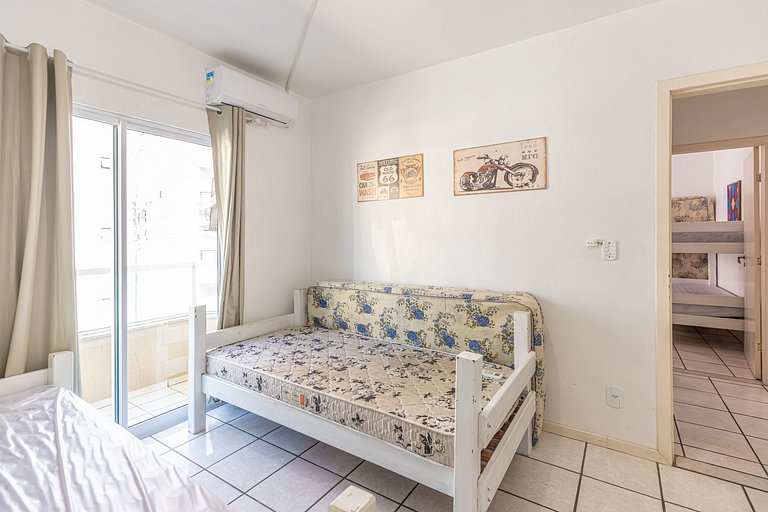 103 Varanda vista mar - 80m da praia - até 10p