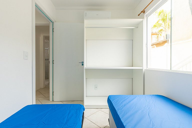 Apto novo! 2 quartos. Economico e organizado! B02