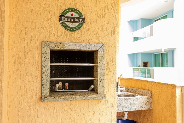B103 - Apartamento Perto da Praia + Churrasqueira