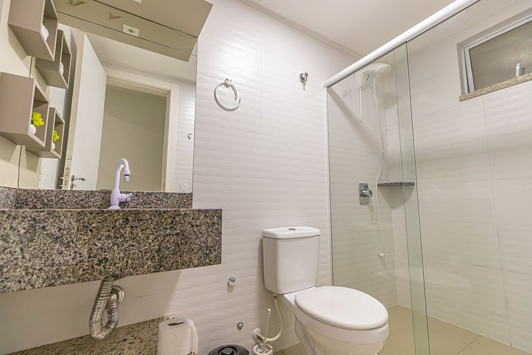 B103 - Apartamento Perto da Praia + Churrasqueira